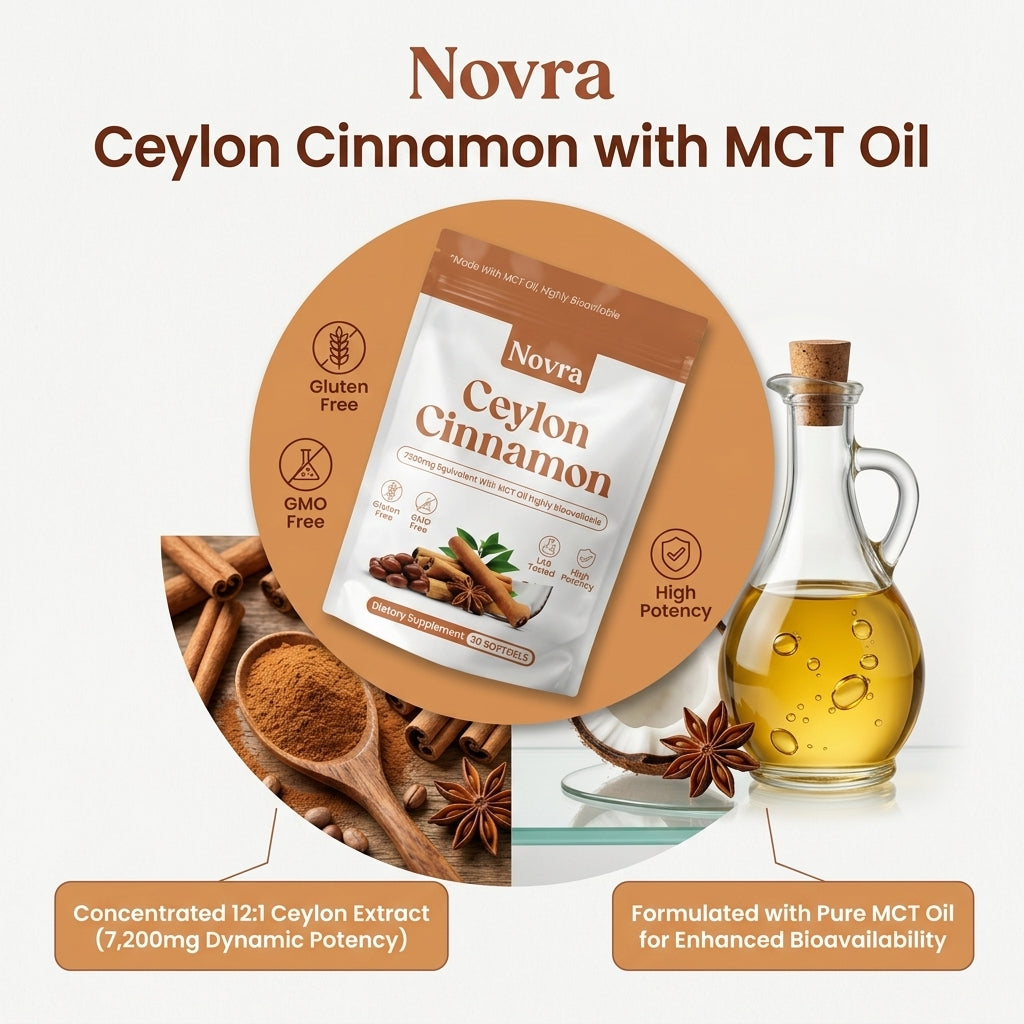 Novra Ceylon Cinnamon + MCT Oil