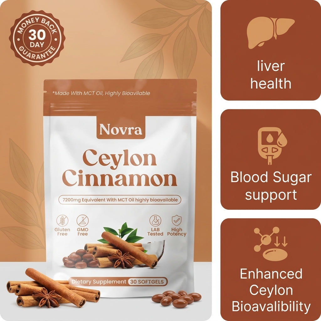 Novra Ceylon Cinnamon + MCT Oil