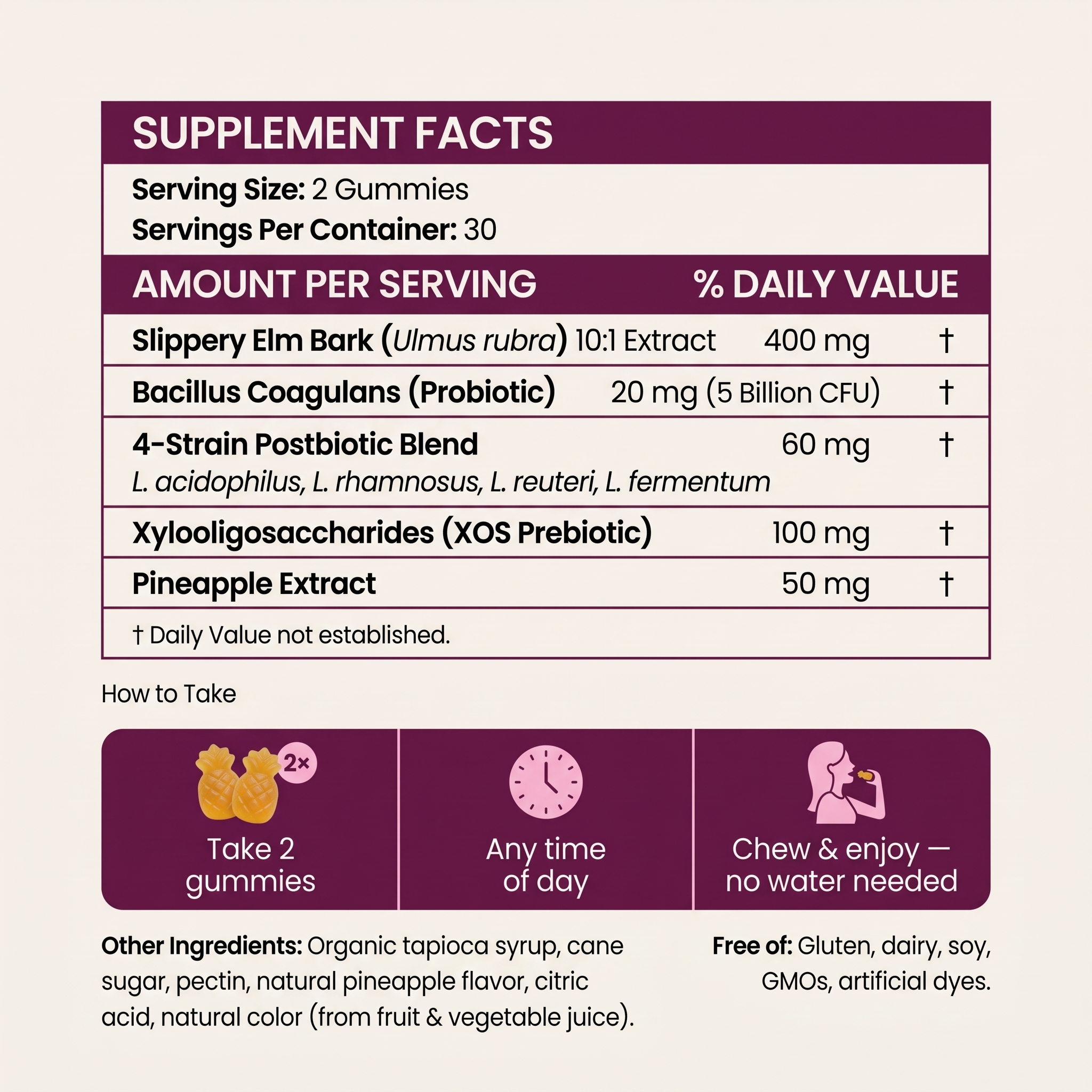 Novra Feminine Probiotics + Slippery Elm